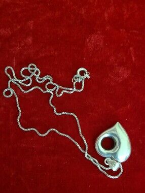 Sterling Silver  Heart Necklace